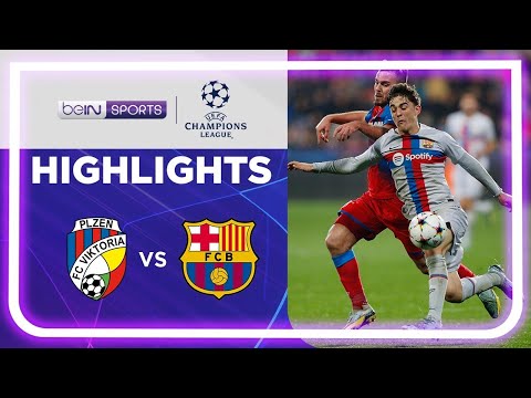 Viktoria Plzen 2-4 Barcelona | Champions League 22/23 Match Highlights